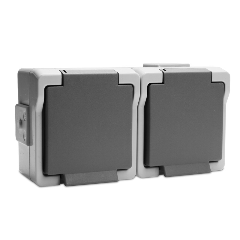 Steckdose Doppelt Waagerecht Von Presto-Vedder 9322wuw