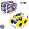 Monster Truck Toy - Toy Truck with Flashing LED -Toys for 3 4 5 Year Old BoysLight-Up Cars for Toddlers - Birthday Gift for Boys Girls - Friction-Powered (Yellow)