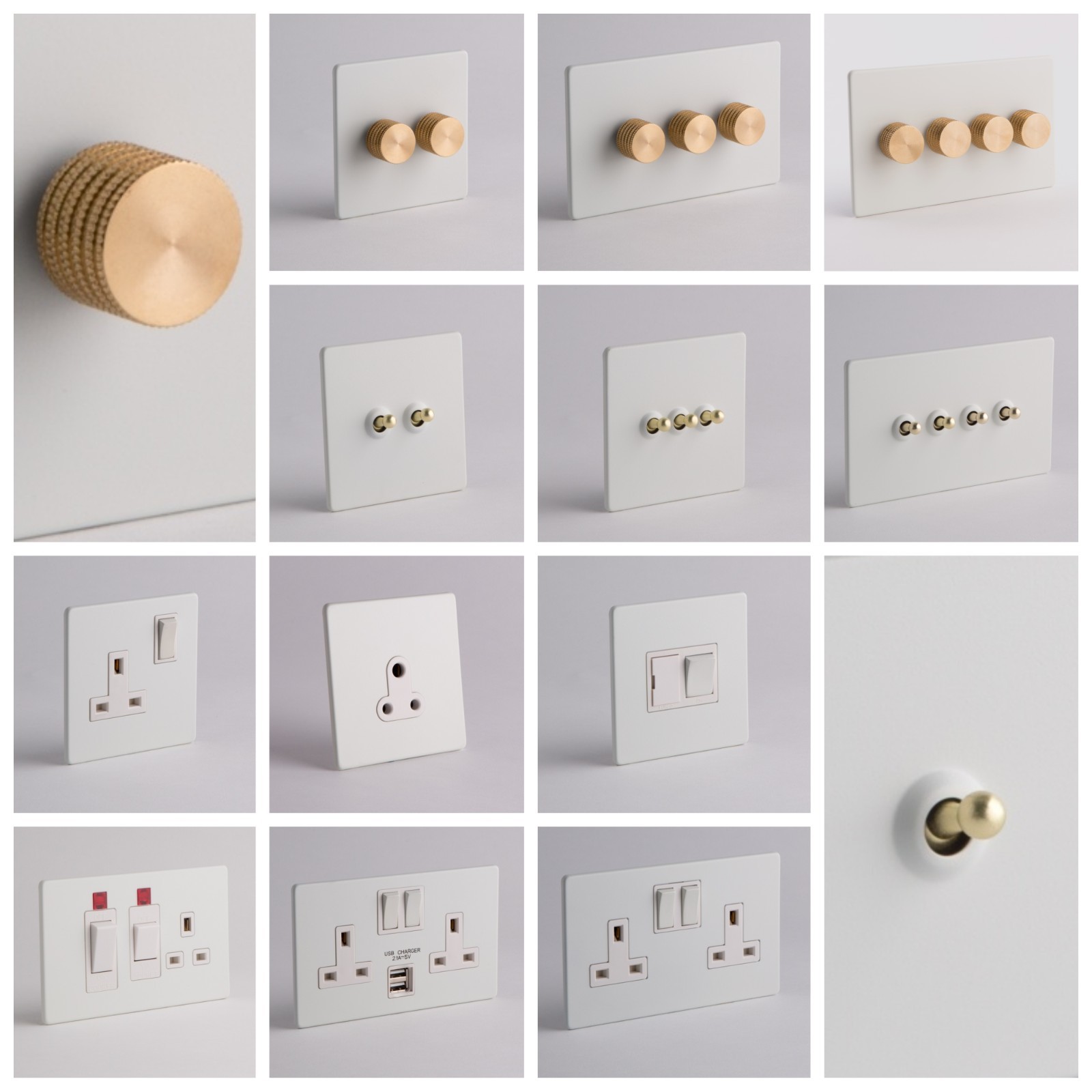 DESIGNER SOCKETS AND SWITCHES White and Gold eBay