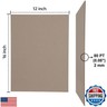 Heavy-Duty Chipboard Sheets 12 x 16 in - 80 PT (2mm) Thick - 20 Sheets of Chip Board for Binding Covers, Book Boards, Backing and Crafts - Sturdy Alternative to Thin Cardboard Sheets
