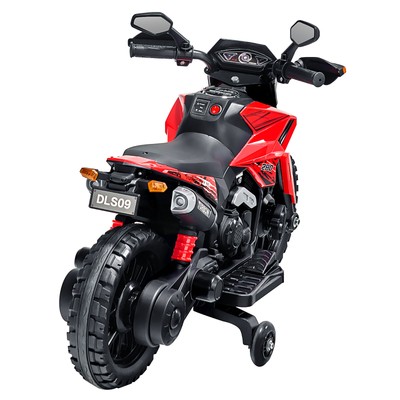 Kids Ride on Motorcycle 6V Electric Motorbike 2 Wheels w/LED 65 lbs Load Aged 3+
