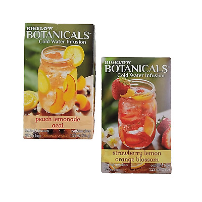 Bigelow Botanicals Strawberry Lemon & Peach Lemonade Cold Tea 2 Pack
