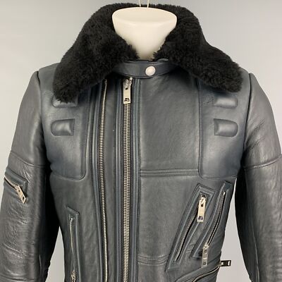 Burburry Prorsum ジャケット　サイズ38 BURBERRY PRORSUM FW 2010 Size 38 Blue Black Lamb Leather