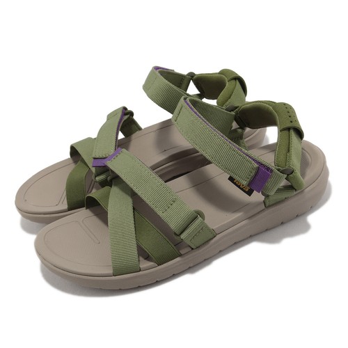 

Женские повседневные сандалии Teva W Sanborn Mia Green Brown 1116650O-BNC, Зеленый, W Sanborn Mia
