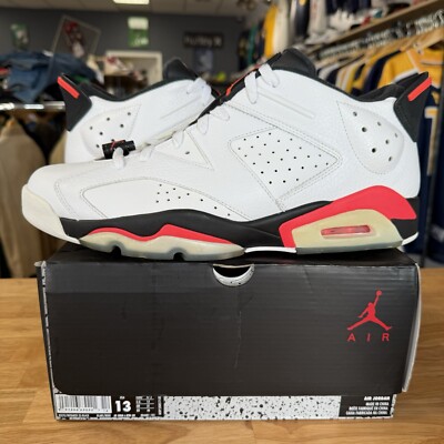 Nike Air Jordan 6 Low Infrared Size 13 White Red Black 304401-123 VI VIII III I