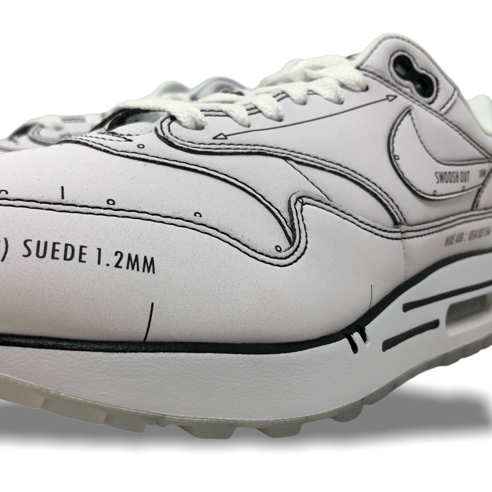 26.5 NIKE AIR MAX 1 SKETCH TO SHELF WHITE WHITE-BLACK ナイキ エア 