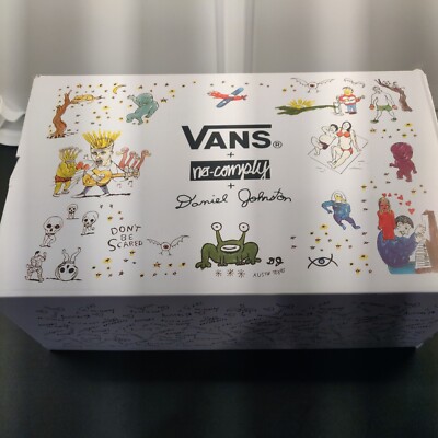 Size 11 - Rare...VANS Half Cab x No Comply x Daniel Johnston White/multi.
