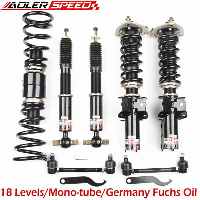 18 Steps Mono Tube Coilovers Suspension Kit For Mustang 15-21 Ecoboost GT V6 V8