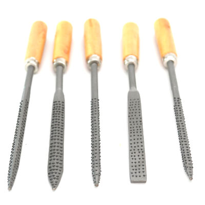 HAWK ( FR385W ) 5 Pc Professional Wood Rasp File Set Woodworking Shop Tools