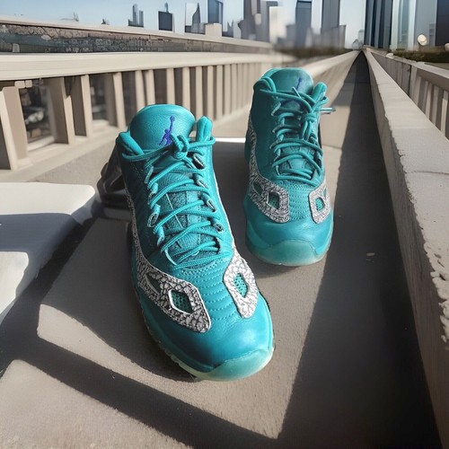 AIR JORDAN XI 11 RETRO LOW SNEAKERS IE RIO TEAL/CEMENT MENS