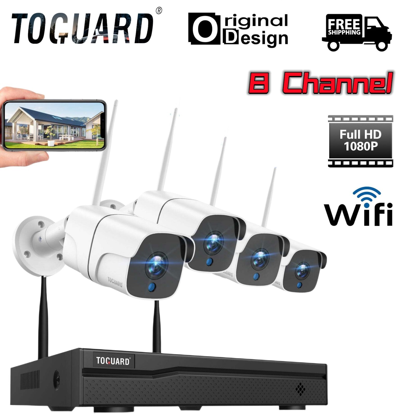 Smart Outdoor Wifi Ip Cameras Night