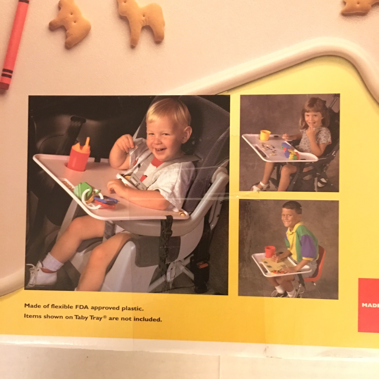 Pre-Owned Taby Tray Lap Table Kids Fun Activity Travel Snacks Play Coloring