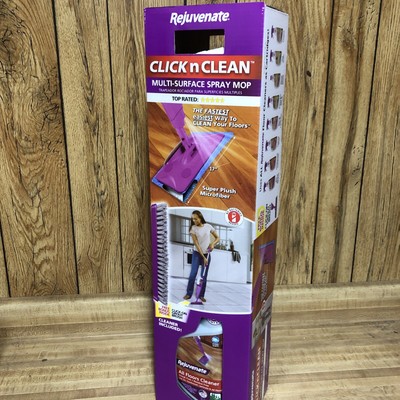 Rejuvenate Click N Clean Multi-Surface Microfiber Spray Mop A2 New