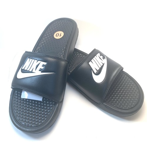 nike slippers white