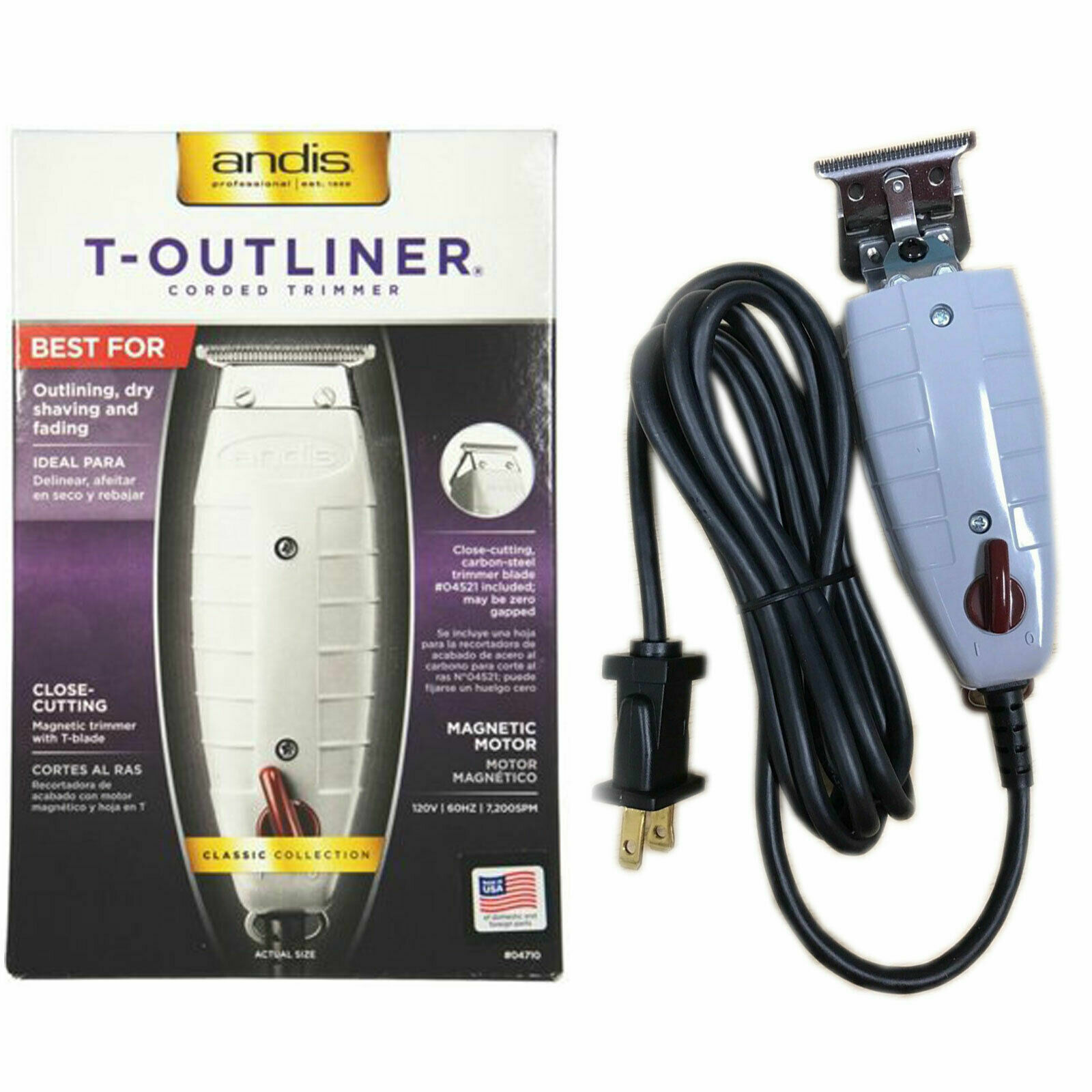 andis T-OUTLINER BLACKOUT 限定版 替刃 変圧器付き Andis T-Outliner toutliner Modified Skeleton Trimmer Tuned