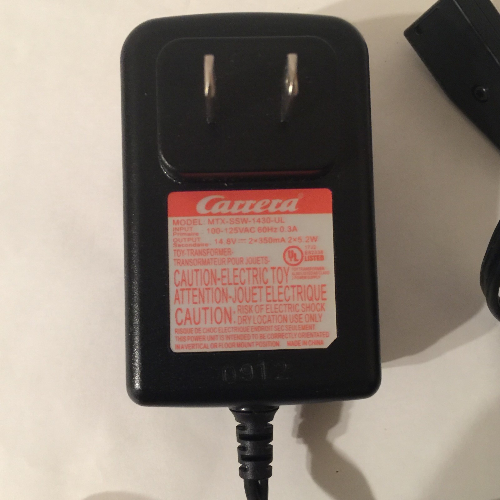 Carrera 62206 Go Mario Kart DS 1/43 Slot Car Race Set Power Adaptor Controllers
