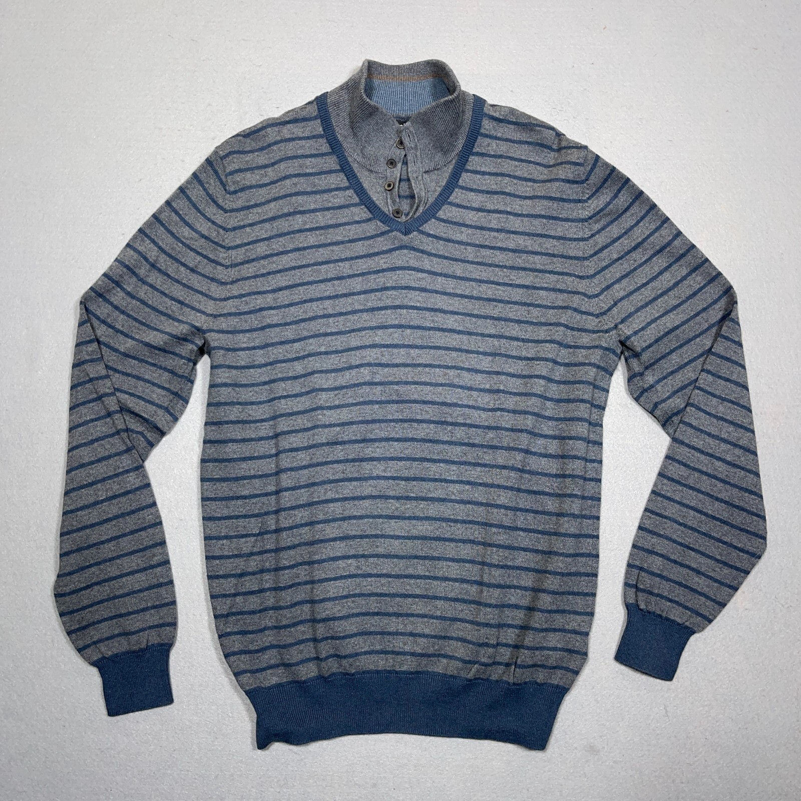 Massimo Dutti Sweater Men Sz Large Cotton Cashmere Blend