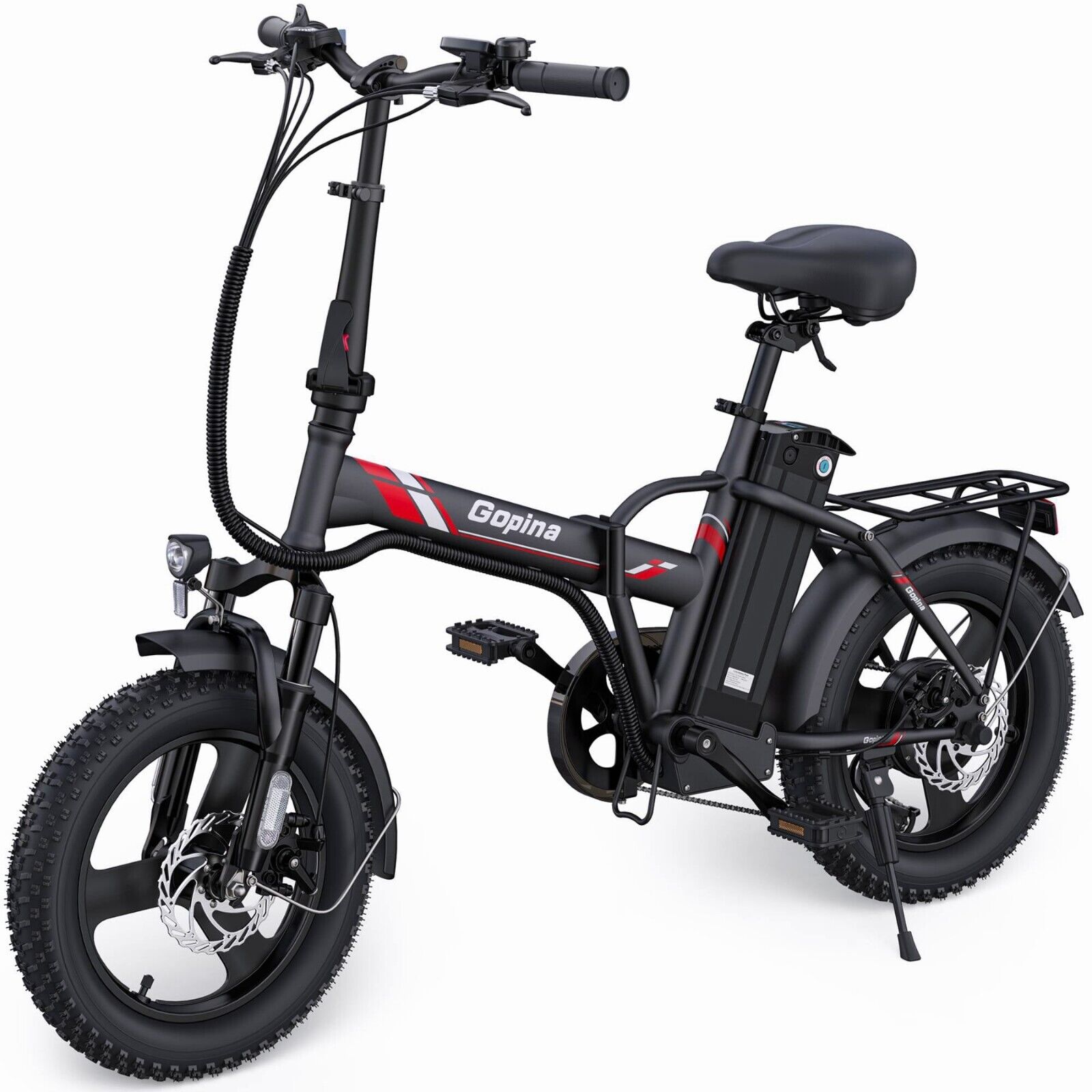 Electric Bicycle for Sale: Electric Bike 16" x 3.0 Fat Tire Foldable Electric Bicycle for Adults 350W 48V in Hacienda Heights, California