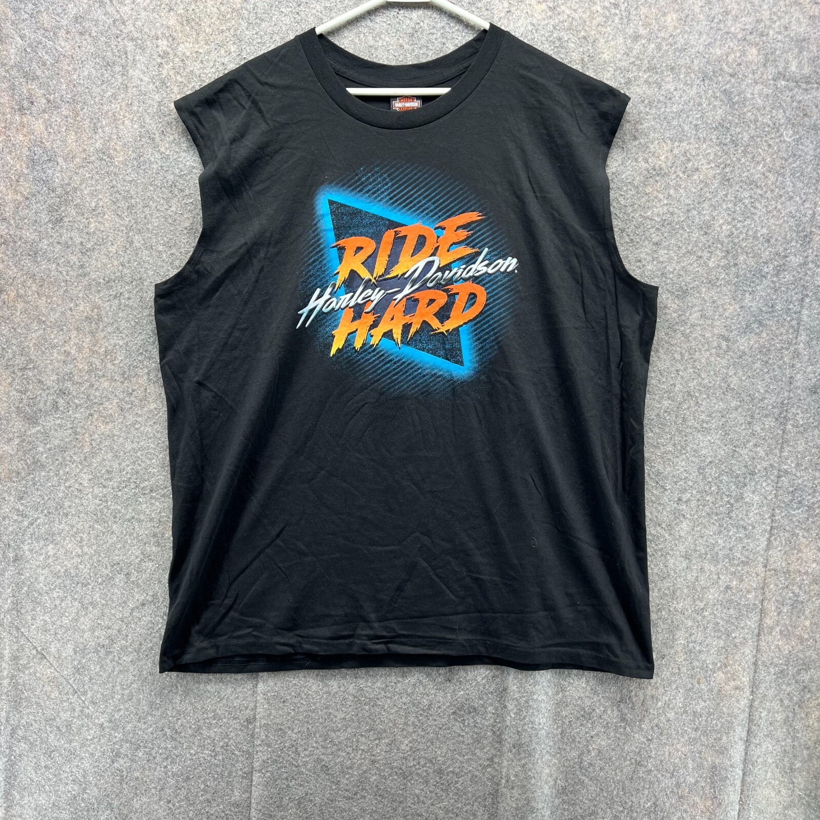 Harley Davidson Shirt Men 2XL Adult Black Ride Hard