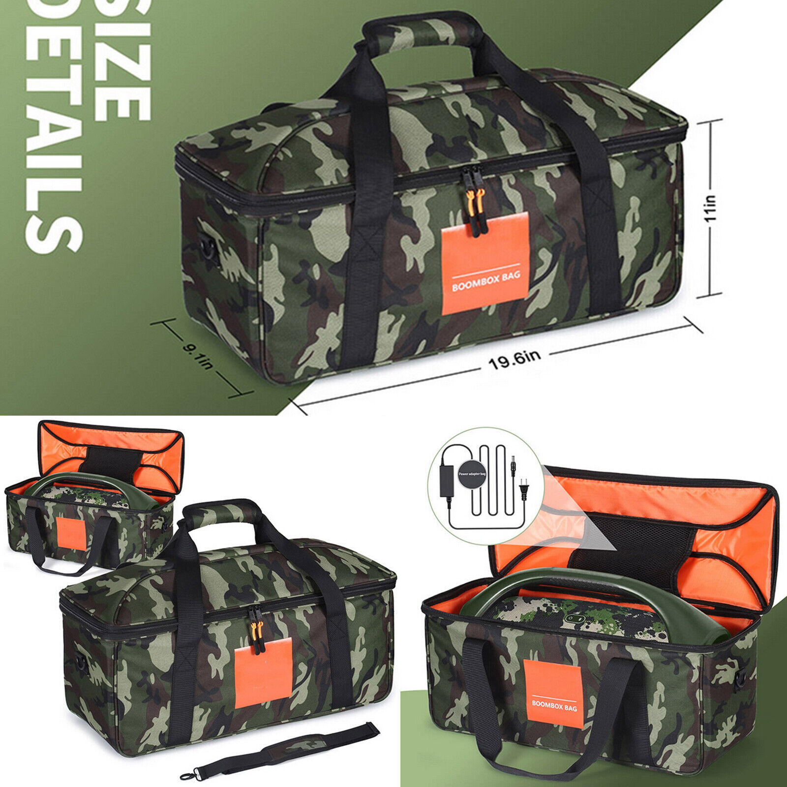 For JBL Boombox 2/3 Portable Bluetooth Speaker Storage Bag