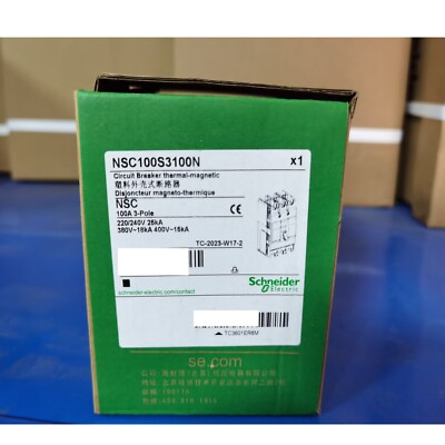 New Original schneider NSC100S3100N Molded Case Circuit Breaker Free Shipping