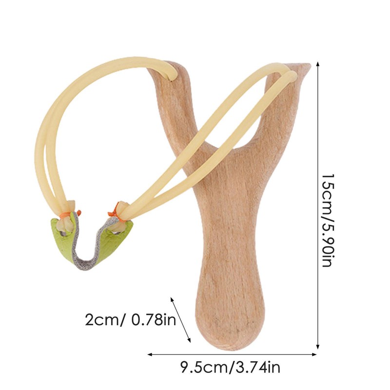Wooden Slingshot Toy Outdoor Sports Game Slingshot Kid Gift random color