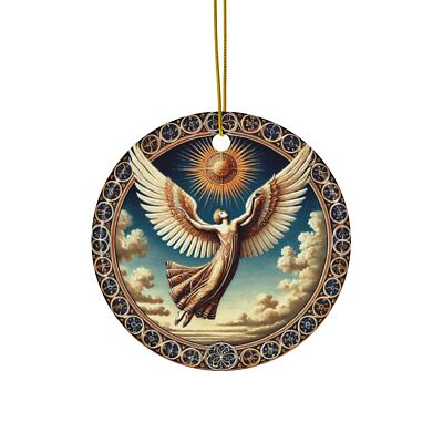  Icarus with Wings and Sunburst - Printed on Ceramic