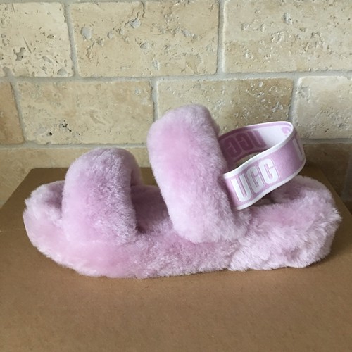 UGG FLUFF OH YEAH CA ASTER SLIDE SHEEPSKIN SHOE SLIPPER