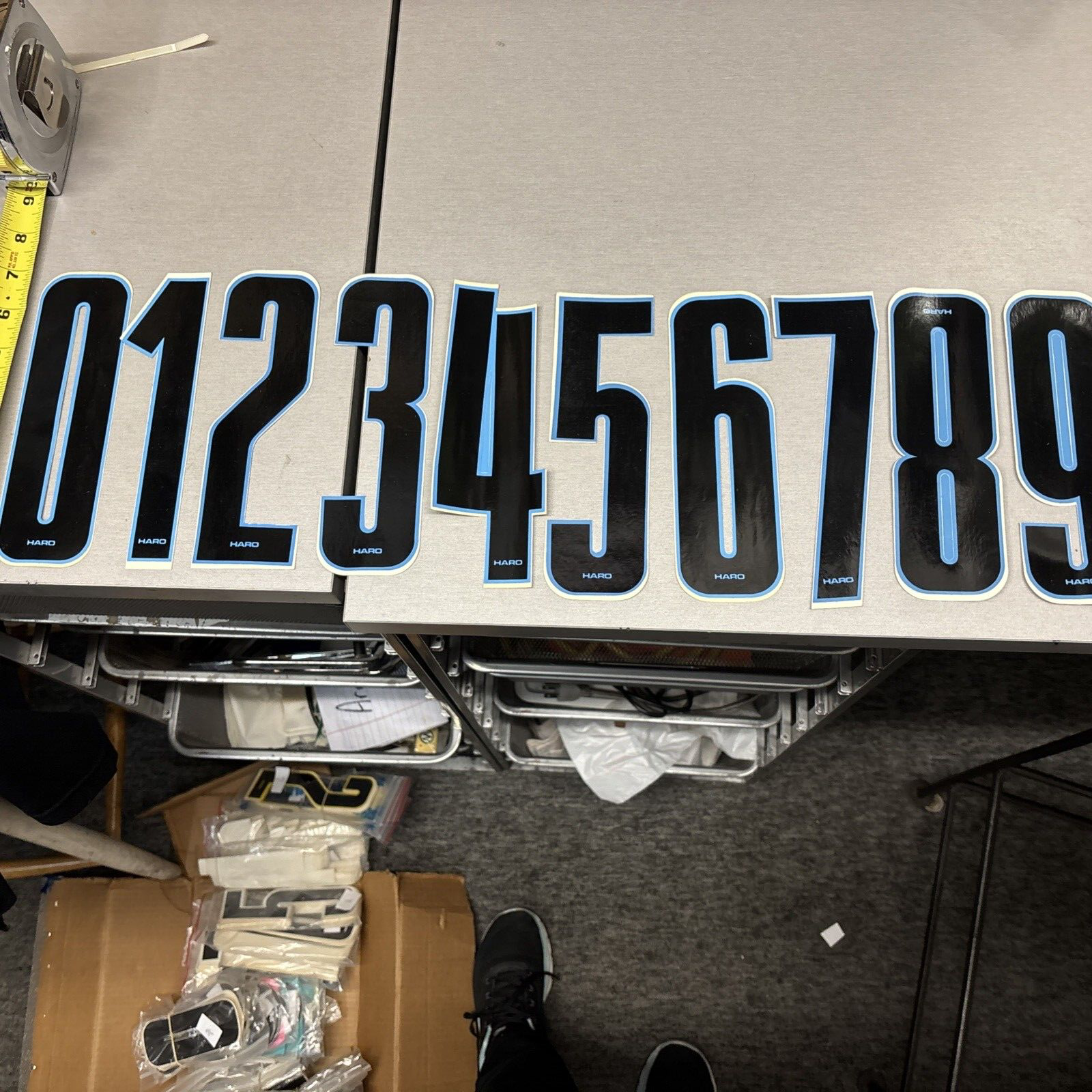 HARO FLO PANEL VINTAGE BMX FRONT NUMBER PLATE BOB HARO WITH