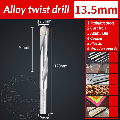 Tungsten Carbide Tip TCT Drill Bits 3mm-16mm Twist Drill Bit for Stainless Steel