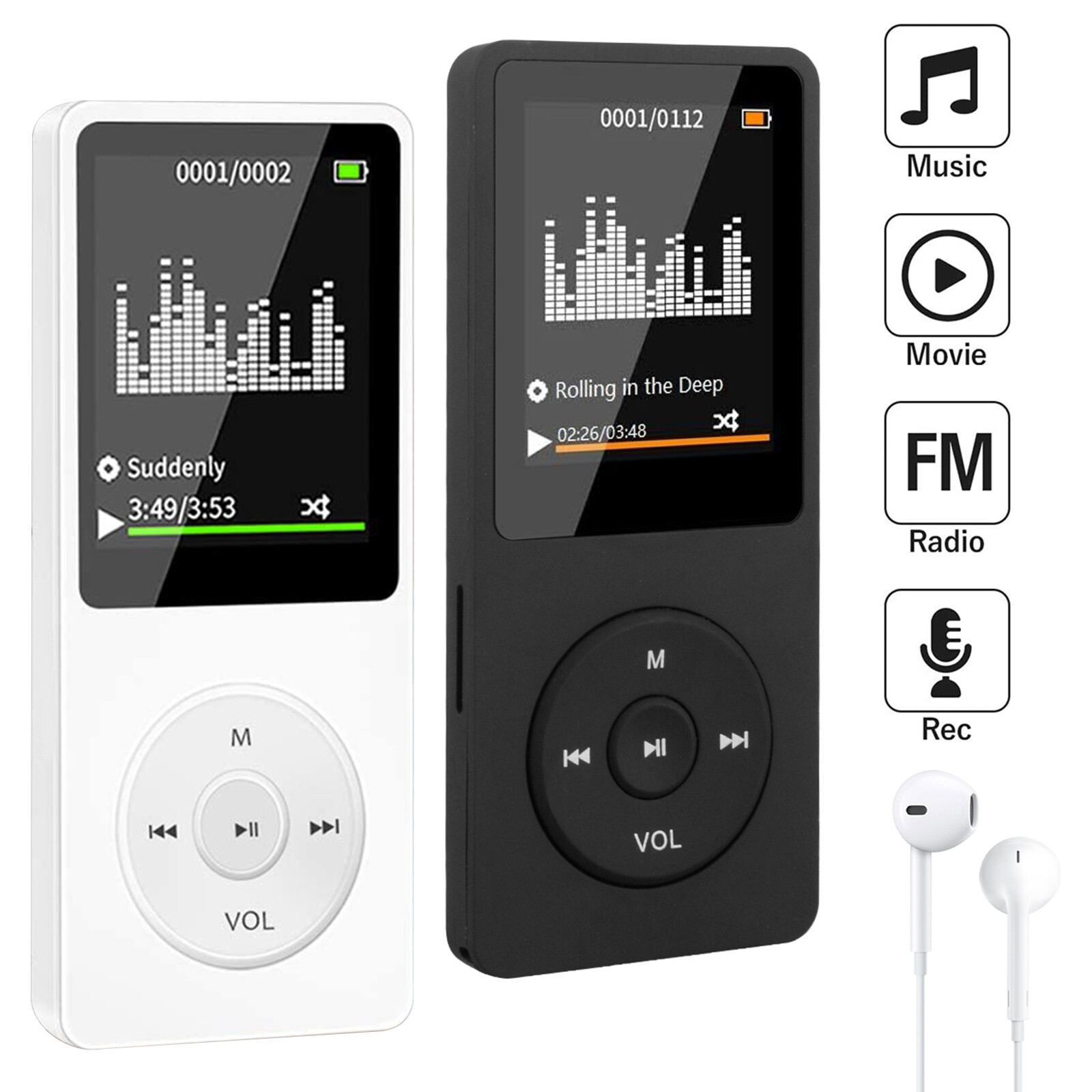 Mp4 Media Fm Radio Recorder Hifi Music Speakers