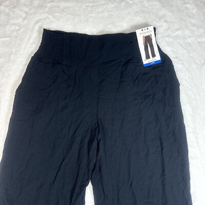 Three Dots Women's Size L Black Casual Rayon Pants