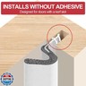 40FT Extra Long Kerf Weather Stripping Door Seal for Large Gaps and Easy Installation (White)