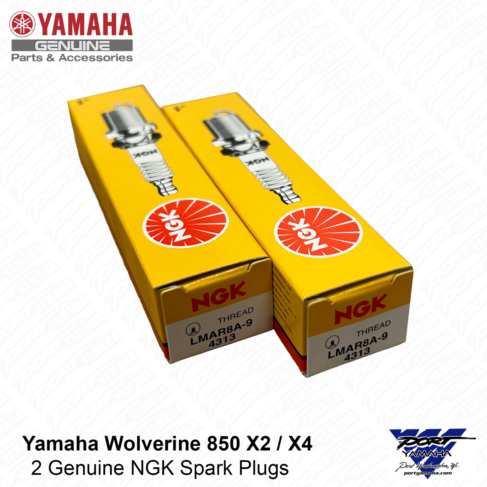 2018-2024 Yamaha Wolverine X2 / X4 850 Spark Plugs - NGK LMAR8A-9