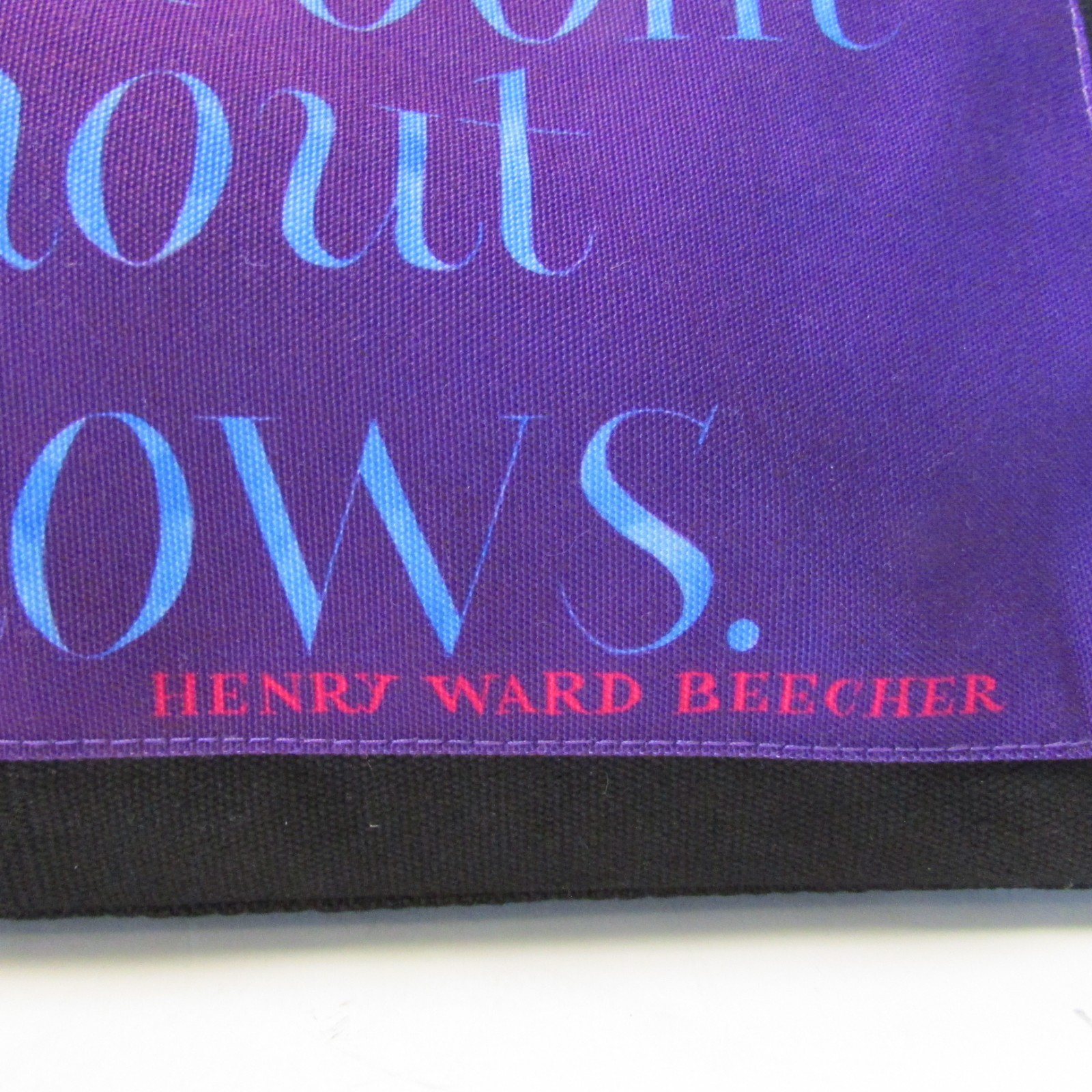 Barnes & Noble Punctuate Book Bag 100% Cotton Black Heavyweight Tote Quotations