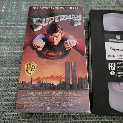 Superman II VHS Christopher Reeve Gene Hackman Warner Home Video Tested