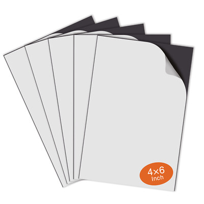Lot 12-75 Strong Self Adhesive Magnetic Sheets 8.5x11 8X10 4X6 5x7 12-20 Mil