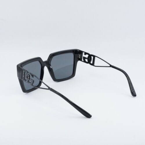 Pre-owned Dolce & Gabbana Dg4446b 501/6g Black/gray Mirrored Black 53-19-145 Sunglasses...