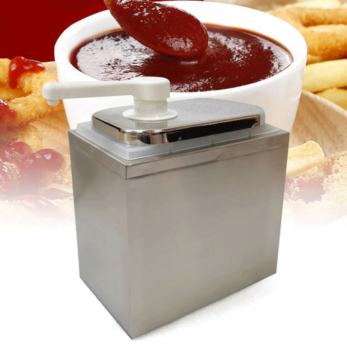 2L-8L Commercial Hot Fudge Warmer Nacho Cheese Sauce Pump Dispenser Dispensing