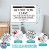 Help Keep Toilet Sink Clean, Clean Up Before You Leave Bathroom Rules Sign Sticker for Home, Business, Office, Store, Restroom, Public Toilet 5.9''X3.9''