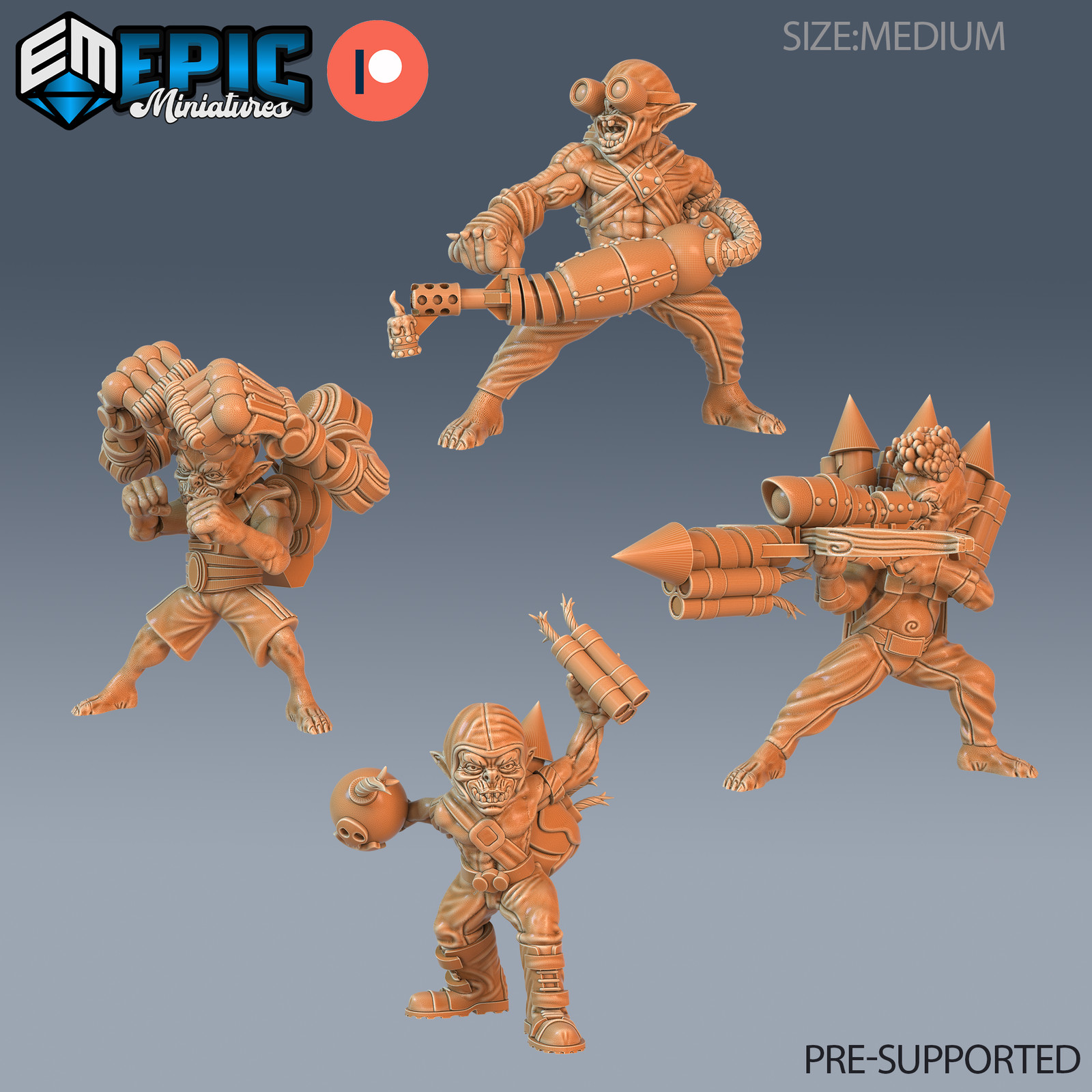 Sci Fi Steam Goblin - 28mm scale Wargaming Figures Tabletop Games