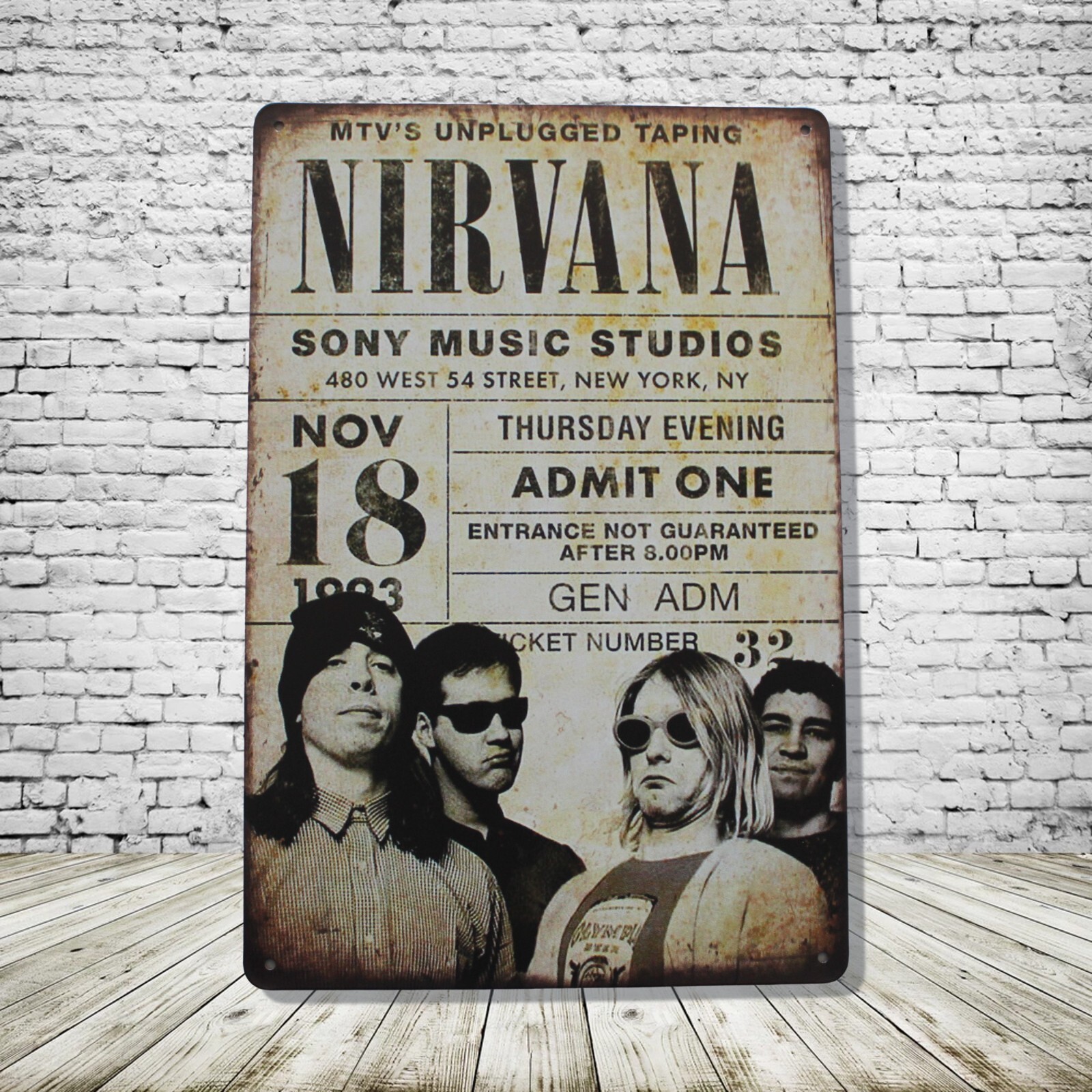 NIRVANA ポスター　Vintage　ヴィンテージ 　poster Nirvana vintage poster, nirvana, Poster for Home Decor Gift