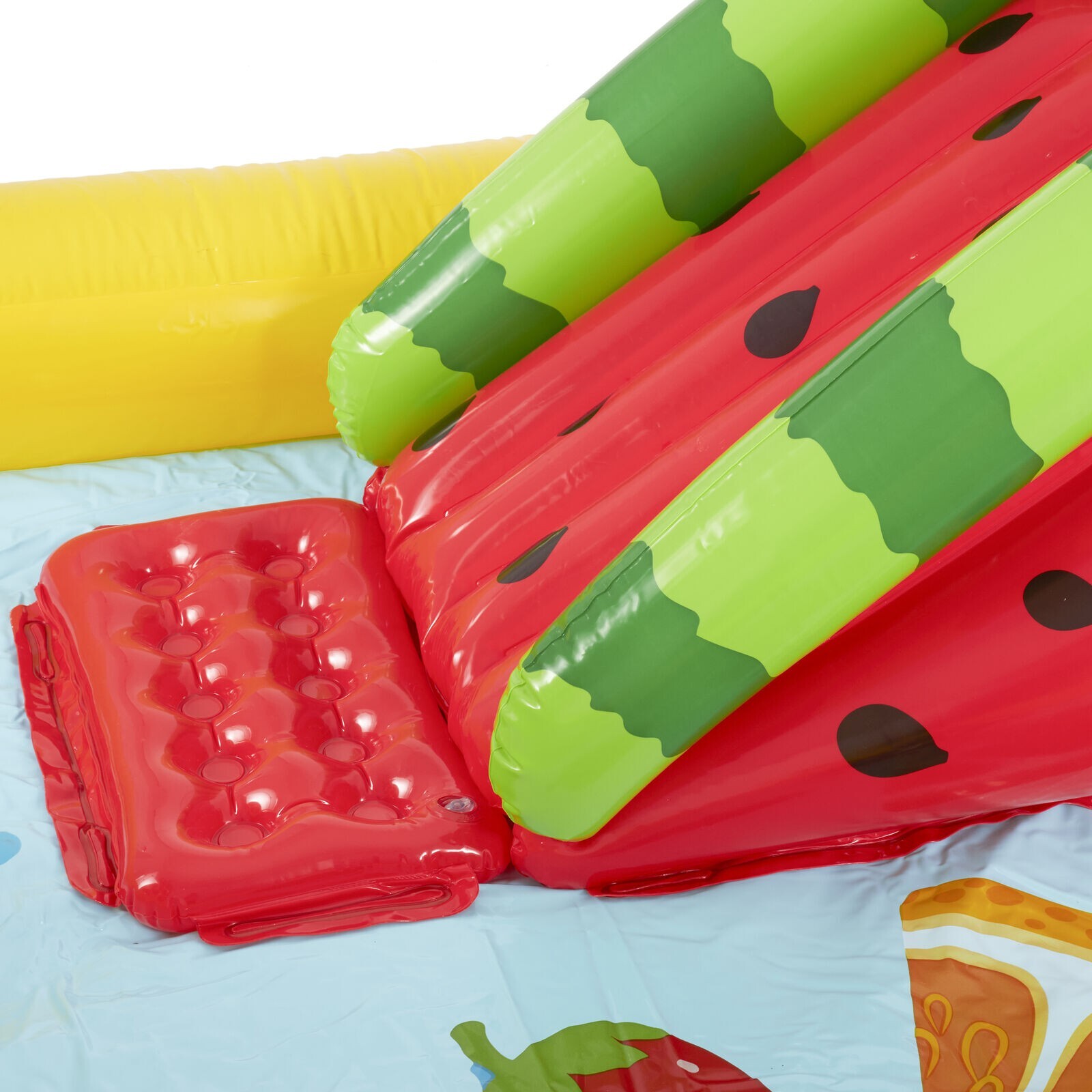 Intex Fun 'N Fruity Outdoor Inflatable Kiddie Pool Play Center with Water Slide