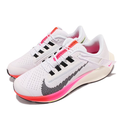 Nike Air Zoom Pegasus 38 Flyease Rawdacious White Black Women Running DJ5413-100