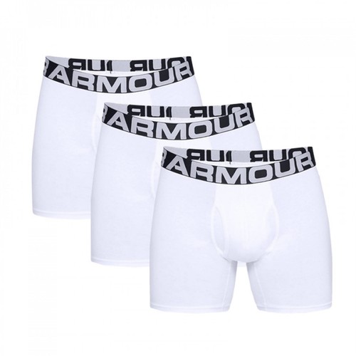 

[1327426-100] Заряженный хлопок для мужчин Under Armour, 6 дюймов, 3 шт. в упаковке, Белый