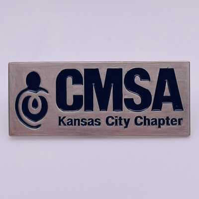 Lapel Pin CMSA Kansas City Chapter- Silver-Tone - * Nice *