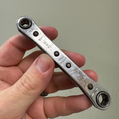 Vtg MAC RBW-5 Ratcheting Box End Wrench 1/4