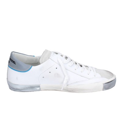 PHILIPPE MODEL SCHUHE HERREN PHILIPPE MODEL SNEAKER WEISS LEDER VINTAGE EX342
