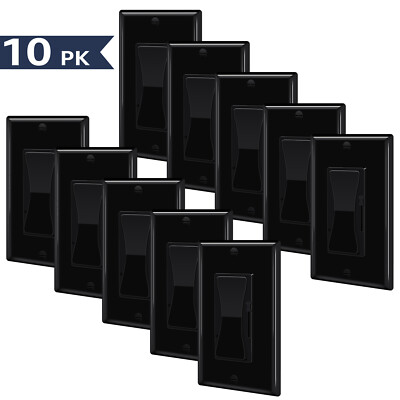 Black LED Dimmer Full Range Dimming, Single Pole/3-Way 120VAC