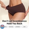 Everdries Washable and Reusable Incontinence Underwear for Women Over 60 - Leakproof, Discreet, Absorbent, Machine-Washable Panties (Comfort Plus, M, Pack of 5)